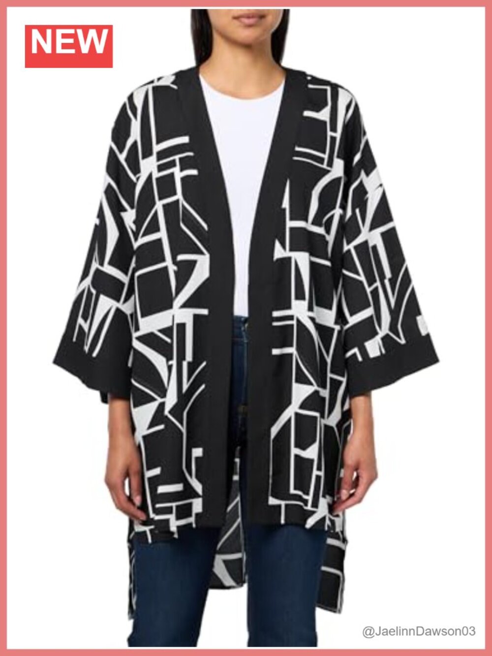 KARL LAGERFELD Lightweight Layering Kimono Cap Sleeve Jacket Women's